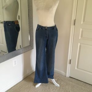 Escada jeans with crystals design